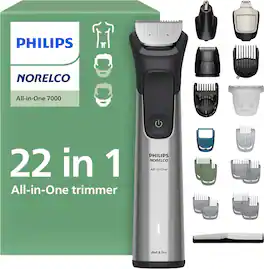 Philips Norelco - All-in-One 7000 Series 22-Piece Trimmer - MG7975/49 - Silver