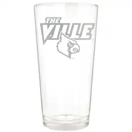 Great American Products - Louisville Cardinals Etched 16oz. Rally Cry Pint Glass - Multicolor