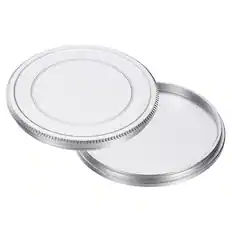 Front. Unique Bargains - 2pcs 49mm Aluminum Metal Front Lens Cap for Screw Mount Fujifilm Mirrorless/DSLR - Silver.