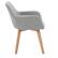 Alt View 13. CorLiving - Ayla Upholstered Side Chair - Light Grey.