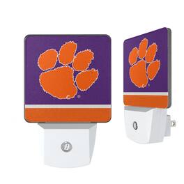 Keyscaper - Clemson Tigers Stripe Design Nightlight 2-Pack - Multicolor