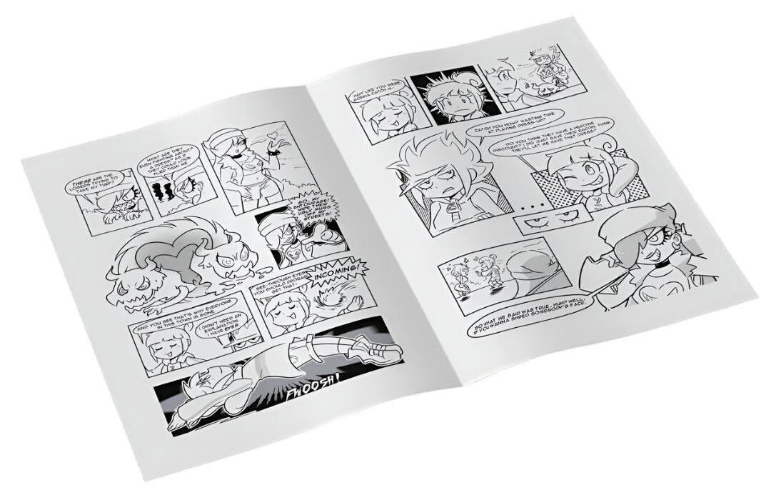 Sure, here is the corrected text from the comic:

---

Panel 1:
- "There are like 10 of them! They're going to eat me!"

Panel 2:
- "What are they? They're like... monsters!"

Panel 3:
- "I don't know! I just want to get out of here!"

Panel 4:
- "Wait, what's that? A cat?"

Panel 5:
- "It's a cat! It's a cat!"

Panel 6:
- "Cat! Oh, it's cute!"

Panel 7:
- "Wait, what's that? It's a monster!"

Panel 8:
- "Oh no! It's coming this way!"

Panel 9:
- "Incoming!"

Panel 10:
- "Oh no! It's going to eat me!"

Panel 11:
- "Wait, what's that? It's a cat!"

Panel 12:
- "It's a cat! It's a cat!"

Panel 13:
- "Wait, what's that? It's a monster!"

Panel 14:
- "Oh no! It's going to eat me!"

Panel 15:
- "Incoming!"

Panel 1