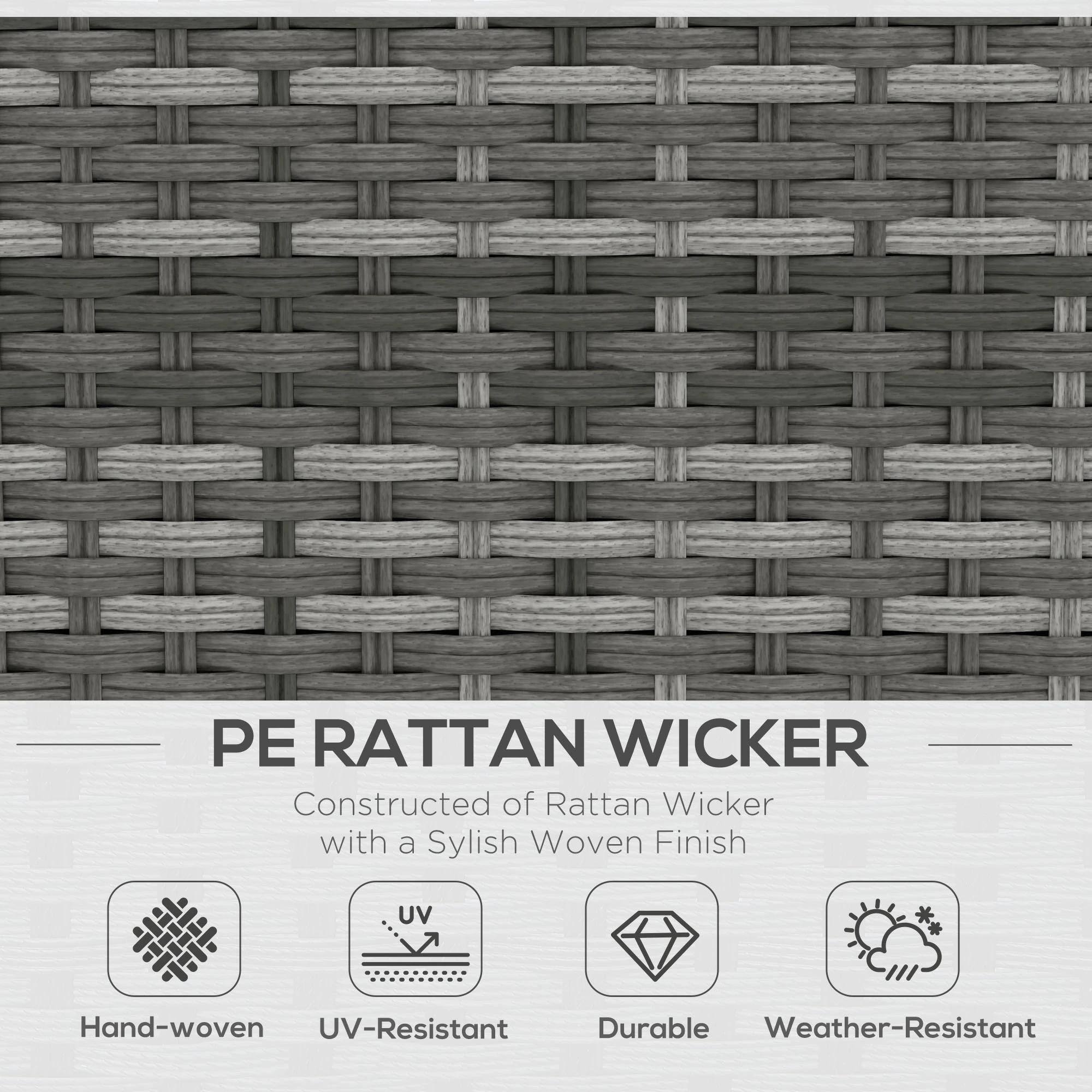 PE RATTAN WICKER
Constructed of Rattan Wicker with a Sylish Woven Finish
Hand-woven
UV-Resistant
Durable
Weather-Resistant