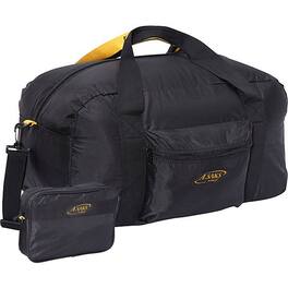 A.Saks - 22" Carry On Nylon Duffel Bag w/Pouch - Black