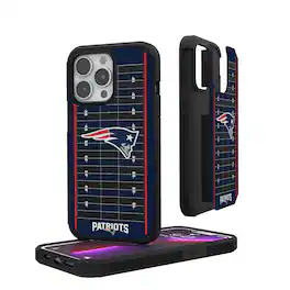 Keyscaper - NFL - New England Patriots - iPhone Rugged Field Design Case - 15 - Multicolor