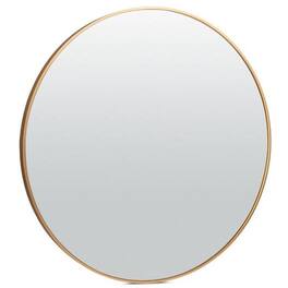 Hivvago - 36 Inch Round Bathroom Vanity Wall Mirror Frame - Matte Gold