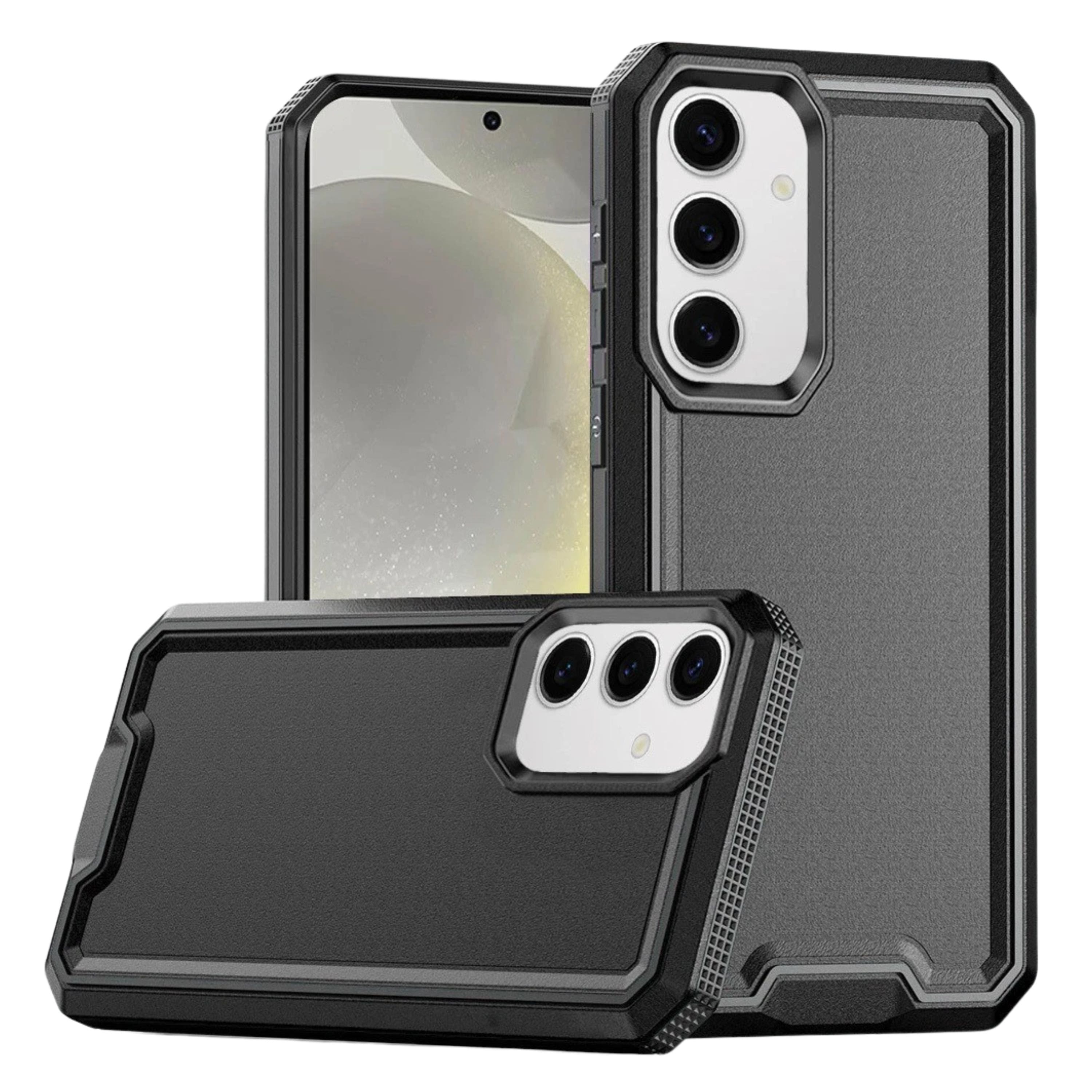 Kitcheniva - Strong Fused Protective Hybrid Phone Case With Tempered Glass For Samsung Galaxy S25/S24 - Black price history on PriceWatchPro