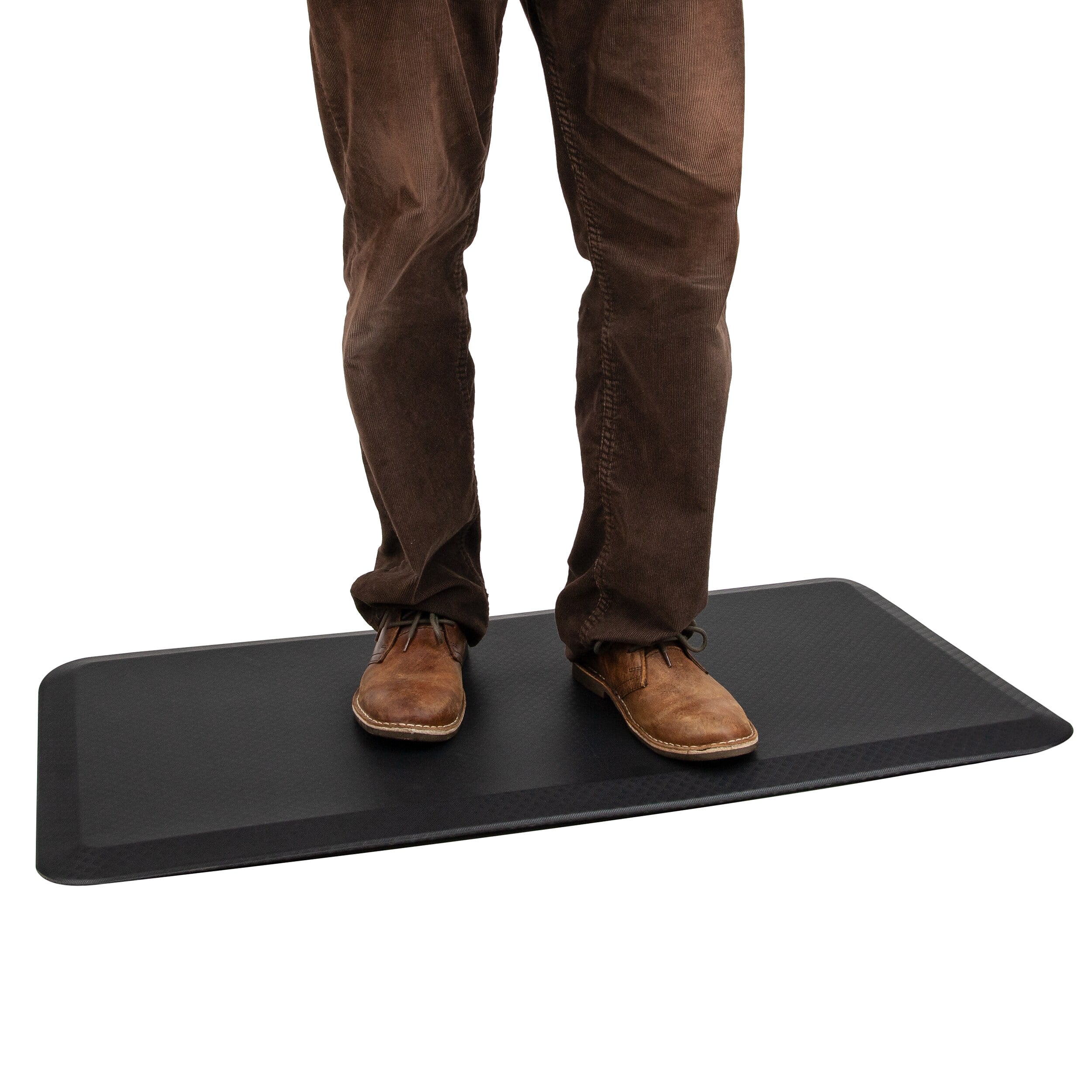 Mind Reader - Anti-Fatigue Standing Desk Mat, 39.5" x 20.25", Black (SDMAT-BLK) - Clear