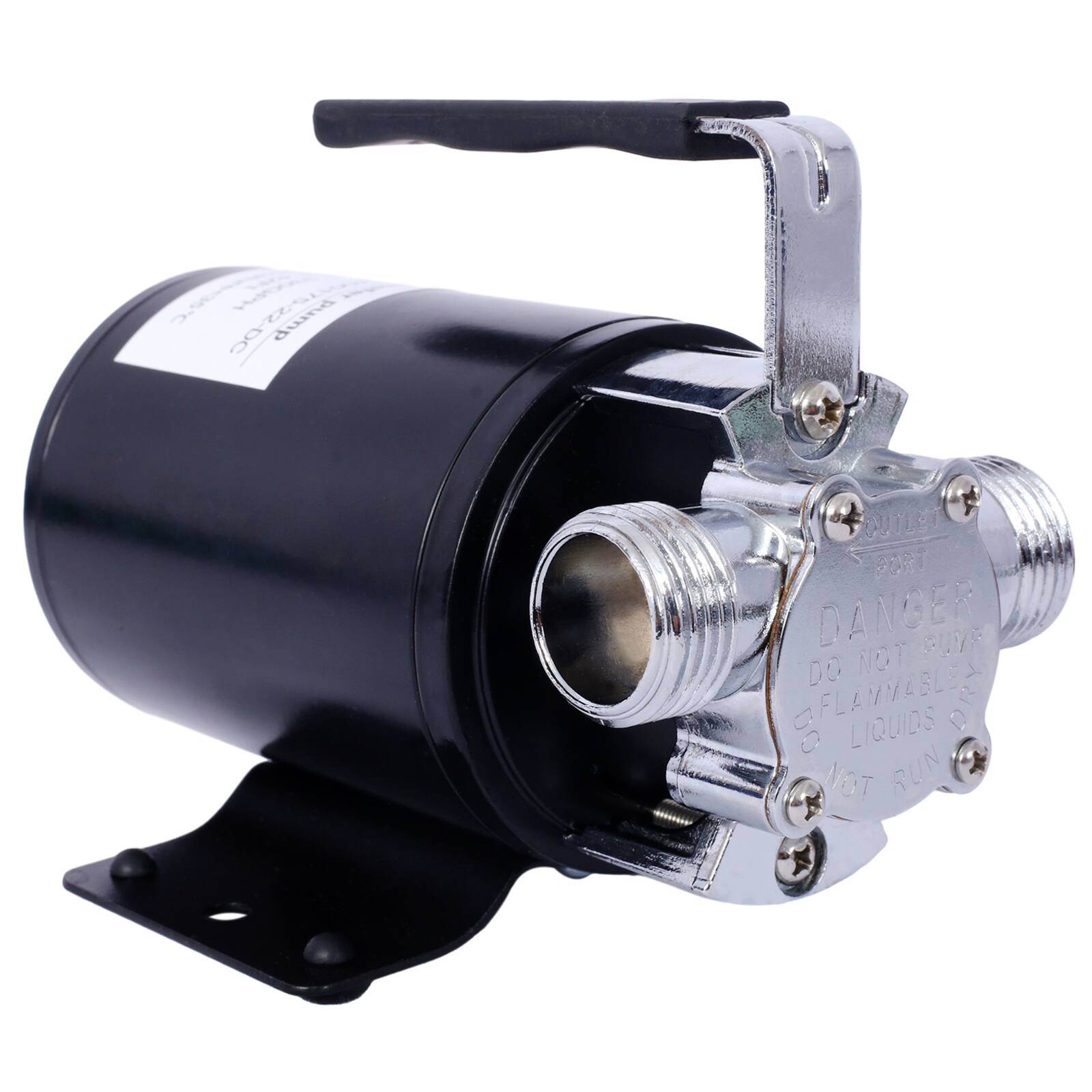 002 DC duind  
9 DANGER  
DO NOT PUMP  
FLAMMABLE LIQUIDS  
NOT RUN