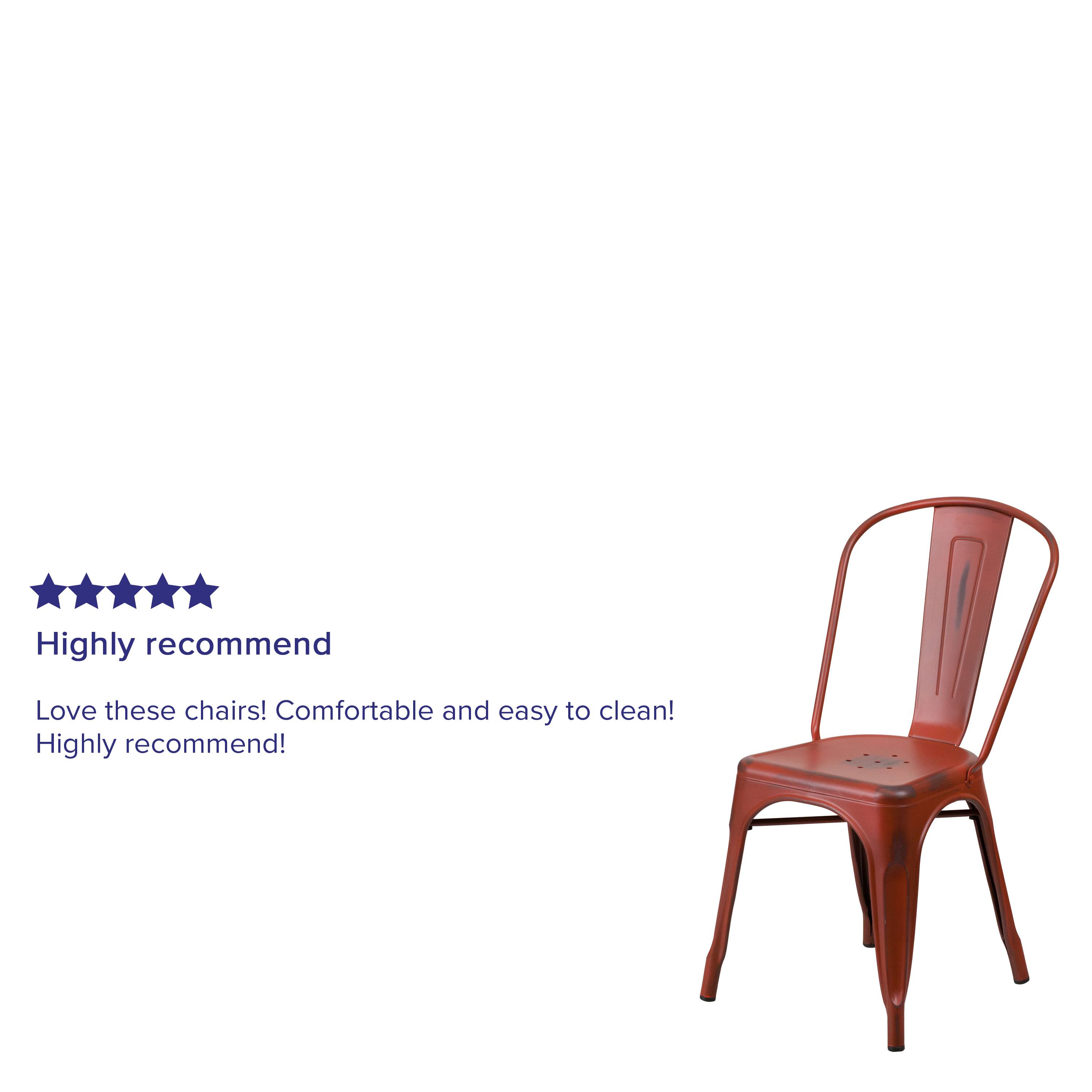 Highly recommend

Love these chairs! Comfortable and easy to clean! Highly recommend!