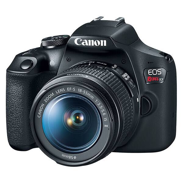 Canon EOS Rebel T7 with EF-S Zoom Lens 18-55mm f/3.5-5.6 IS II