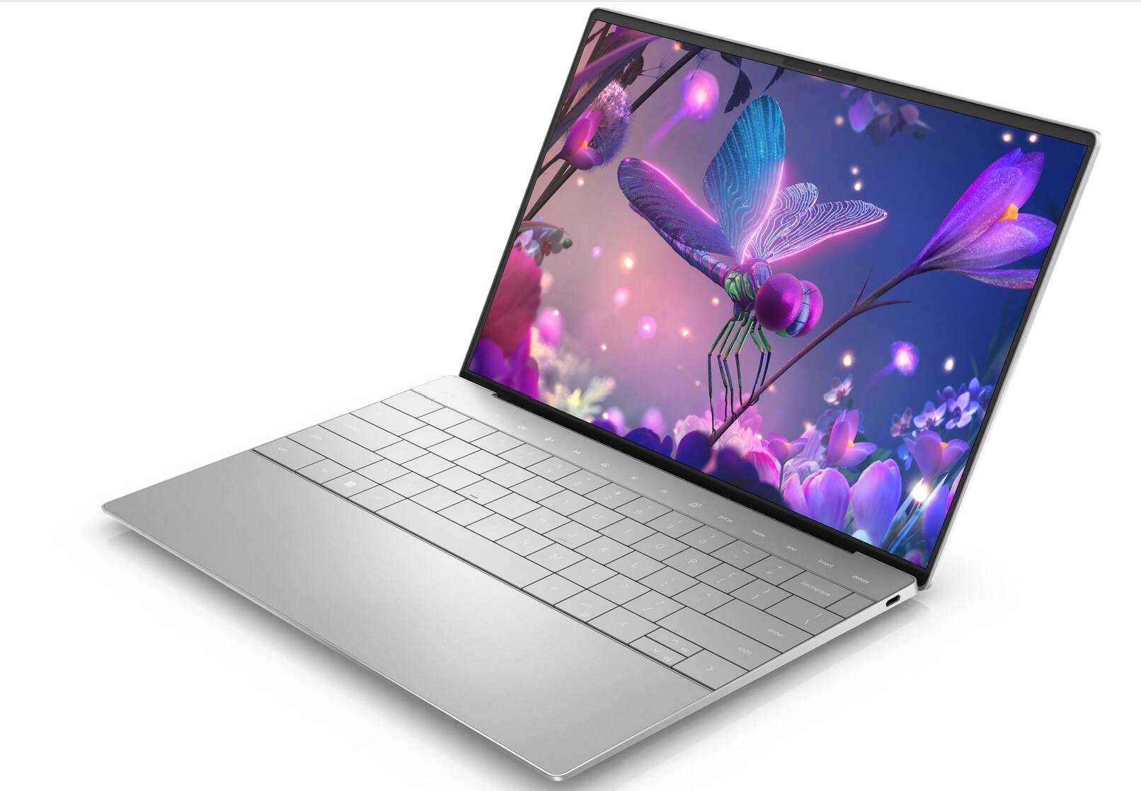 Left. Dell - XPS 9320 Ultrabook | Intel Core i7-12th | 32GB RAM | 512GB NVMe SSD | 13"4K Touch | Webcam | Business Laptop PC | Win 11 - White.