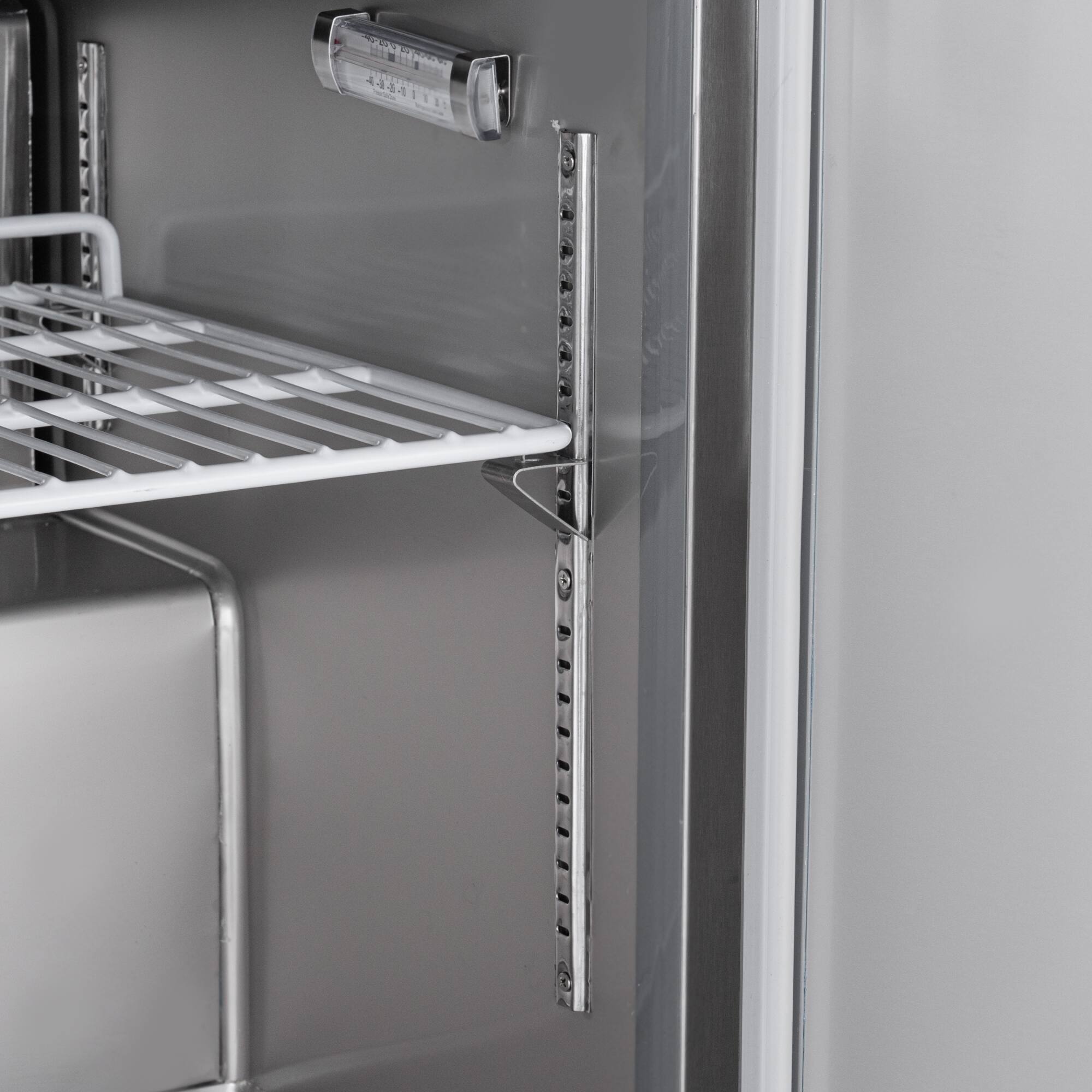 Alt View 4. Koolmore - 48 in.  Refrigerated Prep Station Cold Table, Stainless-Steel Refrigerator with 9-Pan Capacity (Not Included) - Stainless-Steel.