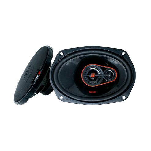 Front. Cerwin Vega - Cerwin-Vega- H7693 HED Series 6"x 9" 3-Way Coaxial Speakers - Black and Red.