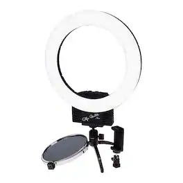 Fotodiox - Selfie Starlite Mini w/ Tabletop Tripod - 12in Bi-Color Dimmable Ring Light f/ Portrait, Makeup, YouTube, Live Streaming