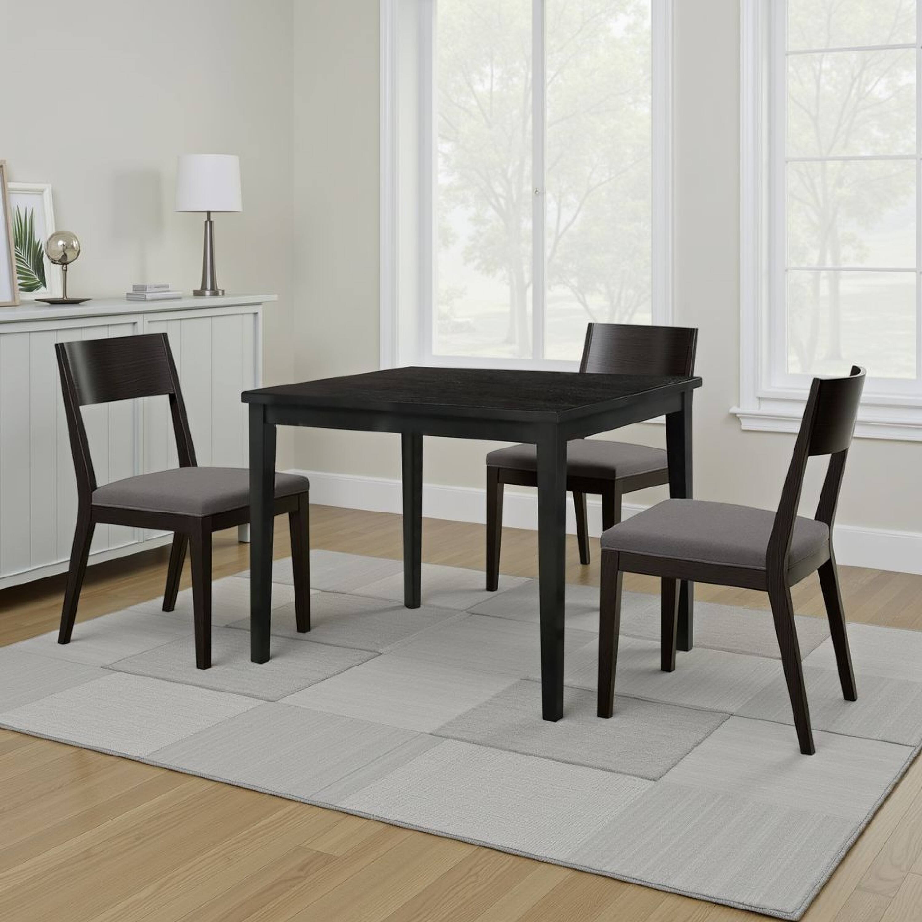 Alt View 5. Manhattan Lane - Heni Counter Height Table, 48 Inch Rectangular Top - Dark Walnut Brown.