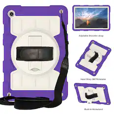 Adjustable Shoulder strap | Hand Strap 360° Rotatable | Built-In Kickstand