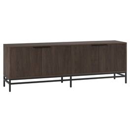 Hudson&Canal - Montello Rectangular Fluted TV Stand for TV's up to 78" - Alder Brown