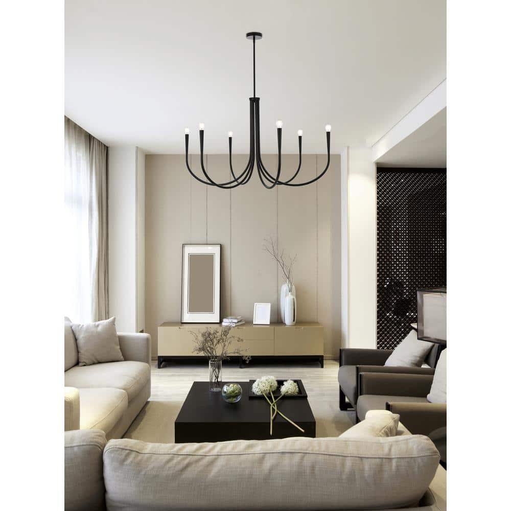 Living District - Layne 42 inch chandelier - Black price history on PriceWatchPro