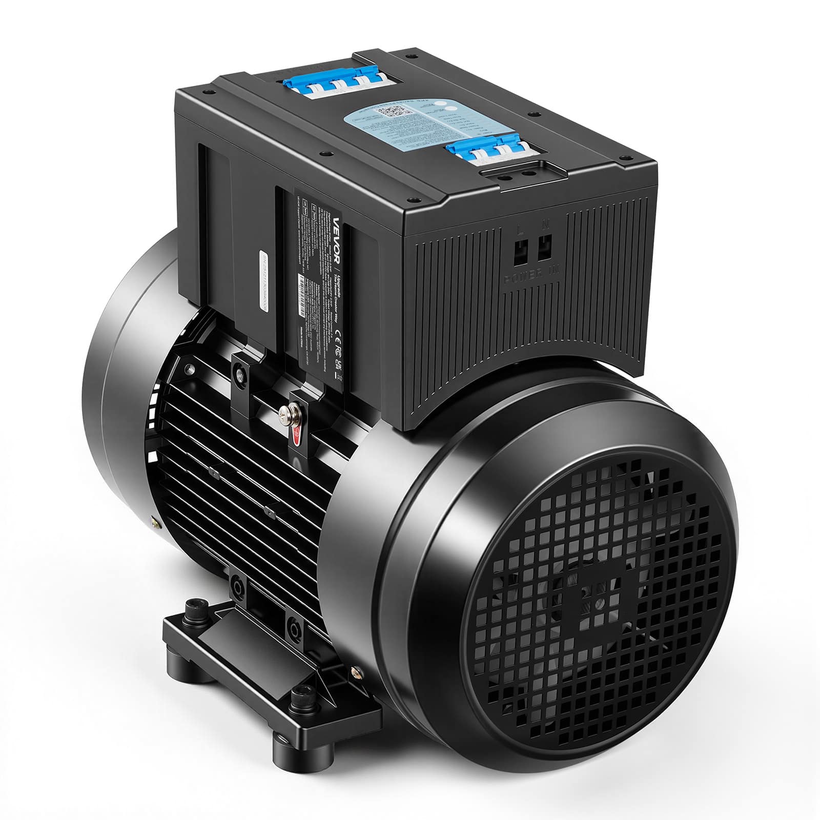 VEVOR - Single Phase to 3-Phase Rotary Converter, 10HP 28A 208-240V Input/Output Rotary Phase Converter - Black price history on PriceWatchPro
