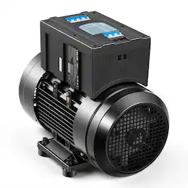 VEVOR - Single Phase to 3-Phase Rotary Converter, 10HP 28A 208-240V Input/Output Rotary Phase Converter - Black