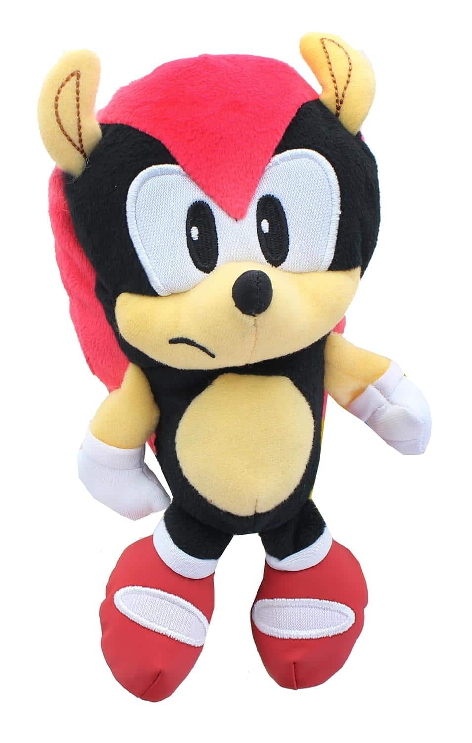 Front. Jakks Pacific - Sonic the Hedgehog 7 Inch Character Plush | Mighty - Black.