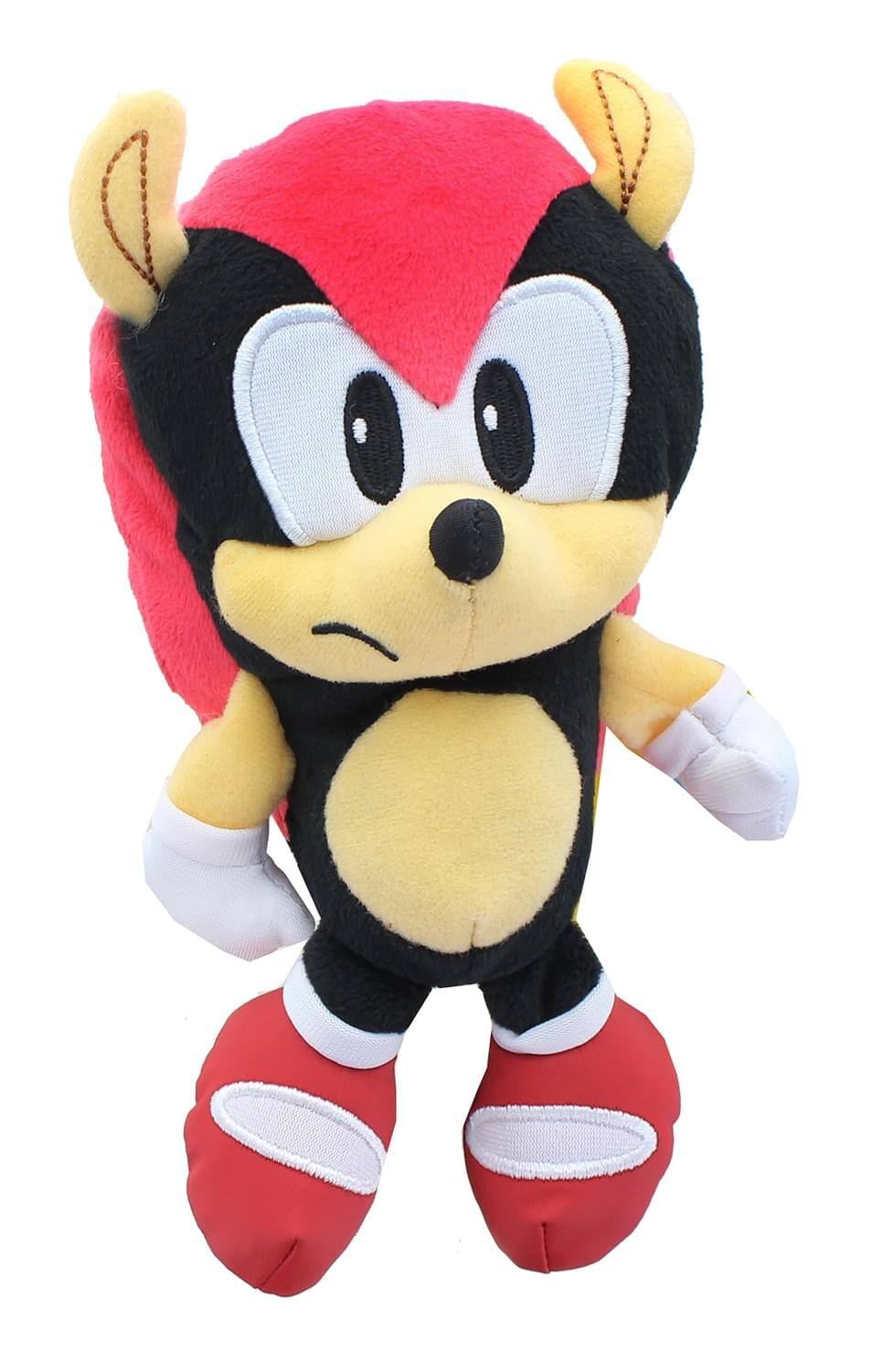 Front. Jakks Pacific - Sonic the Hedgehog 7 Inch Character Plush | Mighty - Black.
