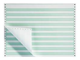 Staples - 20% Recycled 14.875" x 11" Business Paper, 18 lbs., 100 Brightness, 2700/Carton - White/Green