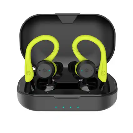 Front. SKRAN - Bluetooth Headphones True Wireless Earbuds- Stereo Sound Earphones,in-Ear Headsets ,for Sport Running - Green.