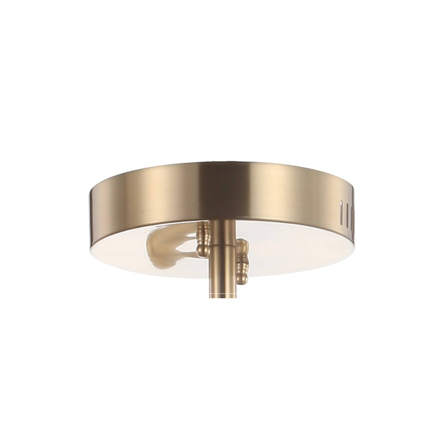 Alt View 4. Jonathan Y - Crucis 31.5" Modern Metal Integrated LED Semi Flush Mount, Gold - Gold.