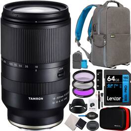 Bundle - Tamron - 18-300mm F3.5-6.3 Di III-A VC VXD Lens for Canon RF Mount APS-C B061