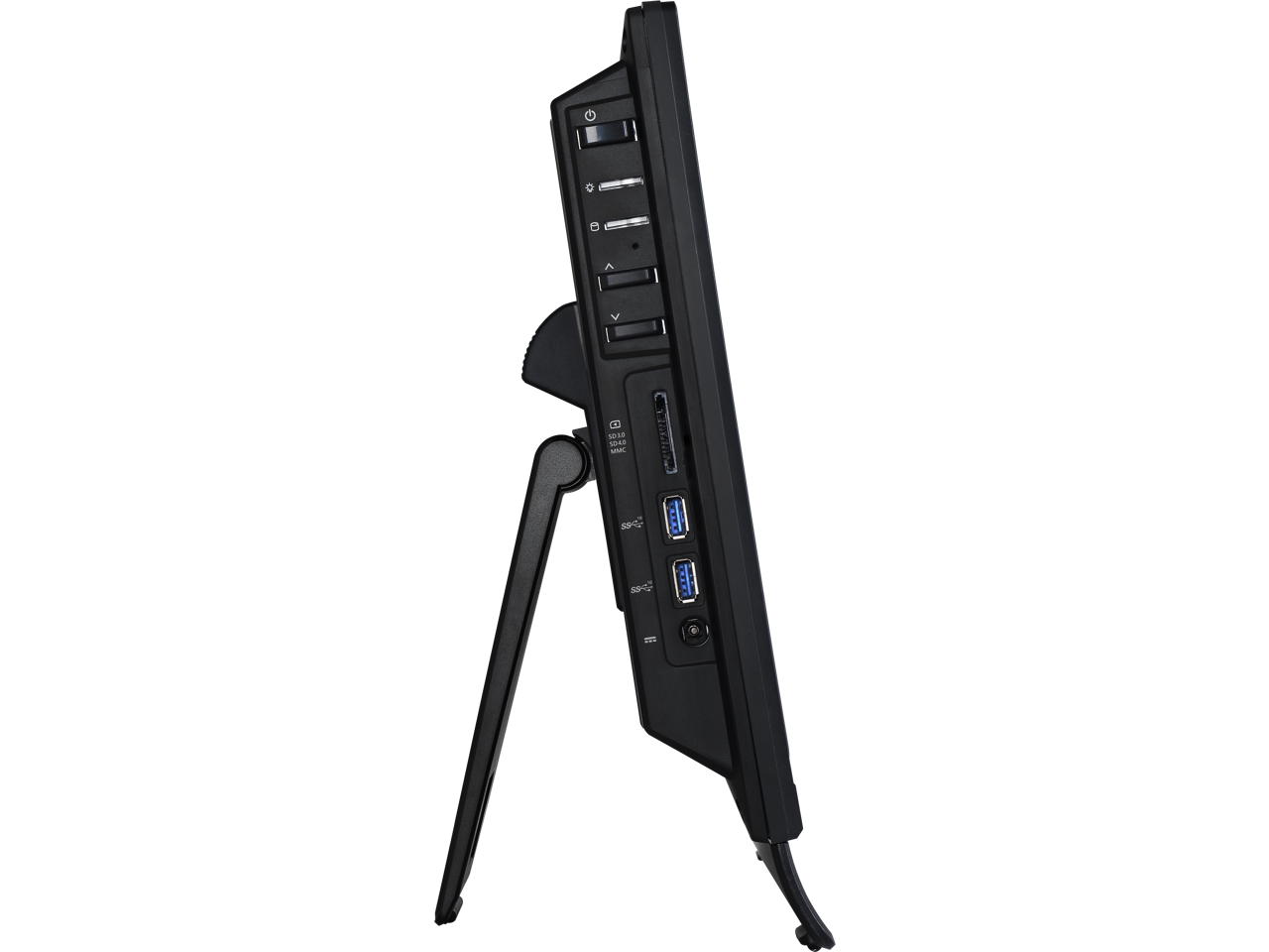 Alt View 9. MSI - MSI All-in-One Computer PRO AP162T ADL-020US Intel N100 4GB DDR4 128GB PCIe SSD 15.6" Touchscreen Windows 11 Pro 64-bit - Black.