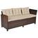 Left. Costway - 3PCS Rattan Dining Set Patio Furniture 6 Seats Sofa Cushioned - as pic.