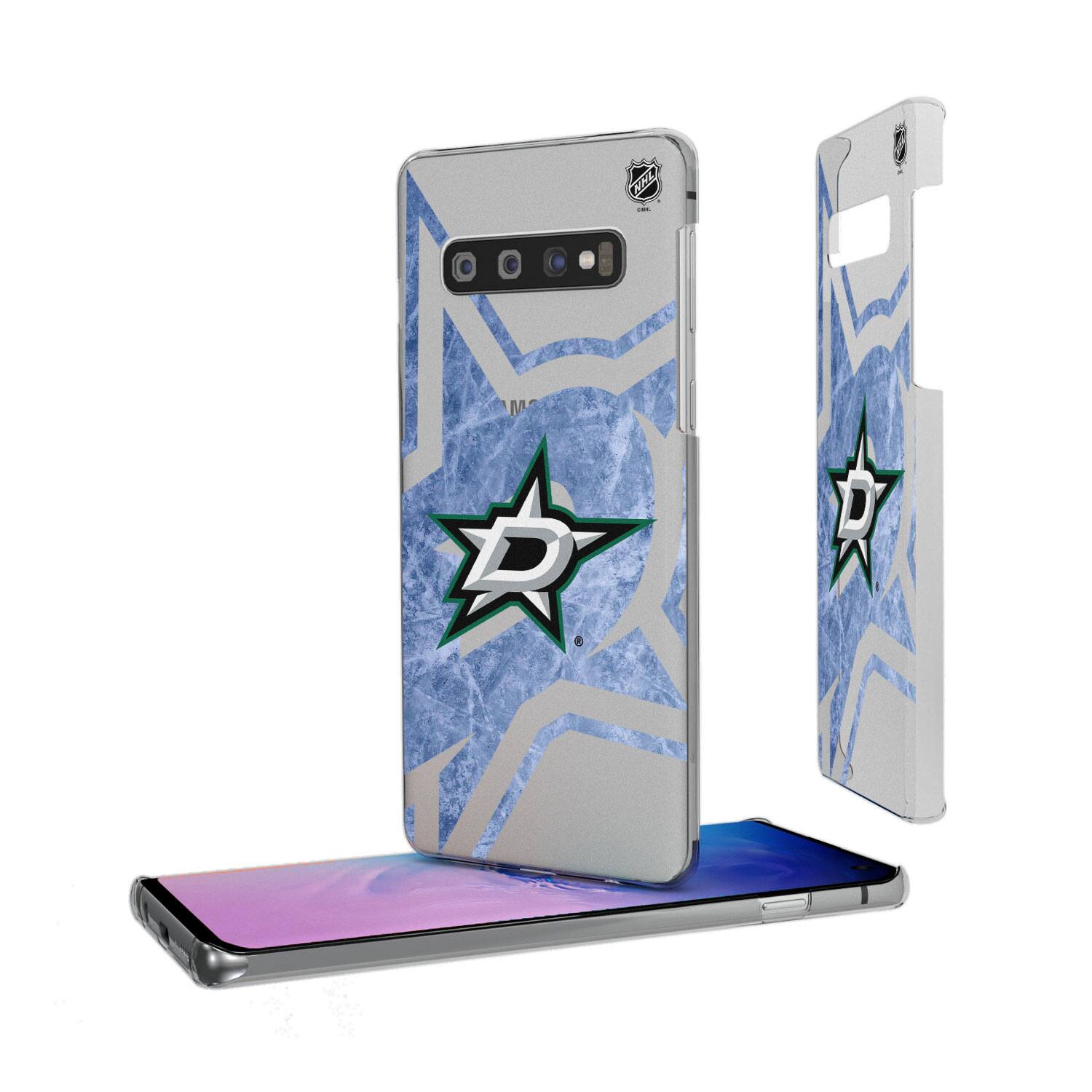 Alt View 3. Keyscaper - Dallas Stars Galaxy Clear Ice Case - S23 Ultra - Multicolor.