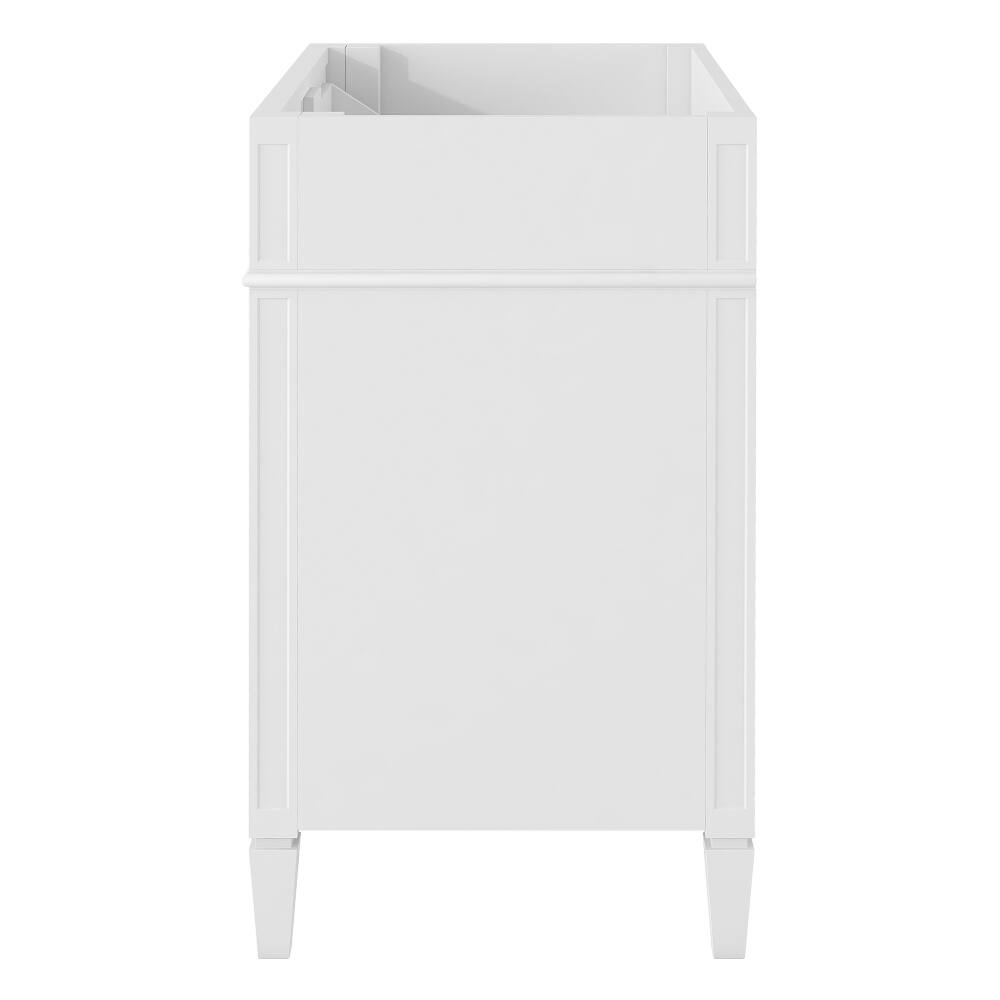 Alt View 2. Loheer - Loheer 30 inch bathroom vanity without top, white bathroom storage cabinet with 3 drawers - White.