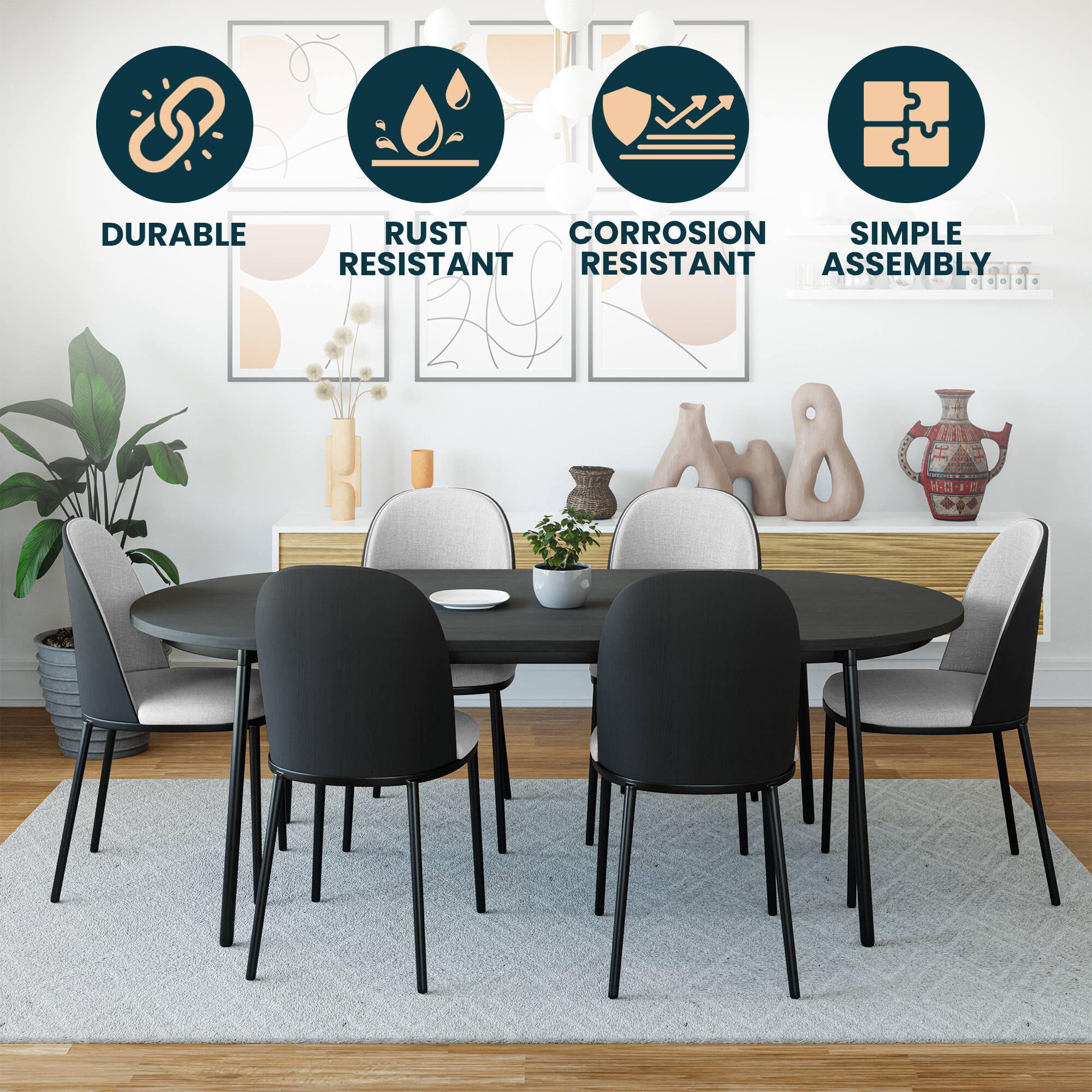 DURABLE RUST RESISTANT CORROSION RESISTANT SIMPLE ASSEMBLY