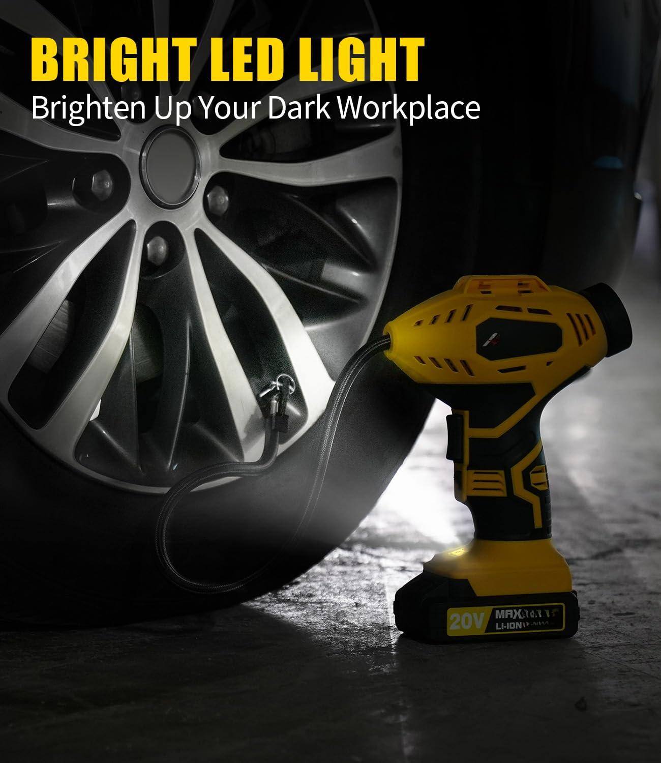 BRIGHT LED LIGHT  
Brighten Up Your Dark Workplace  

MAXI 20V LI-ION