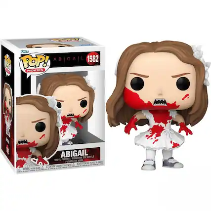 Funko
POP!
MOVIES
ABIGAIL
1582
VINYL FIGURE / FIGURINE EN VINYLE / FIGURA DE VINIL
WARNING: CHOKING HAZARD - Small parts. Not for children under 3 years.
ATTENTION: PELIGRO DE ASFIXIA - Piezas pequeñas. No es adecuado para niños menores de 3 años.
ADVERTENCIA: CHOKING HAZARD - Pequeñas piezas. No es adecuado para niños menores de 3 años.