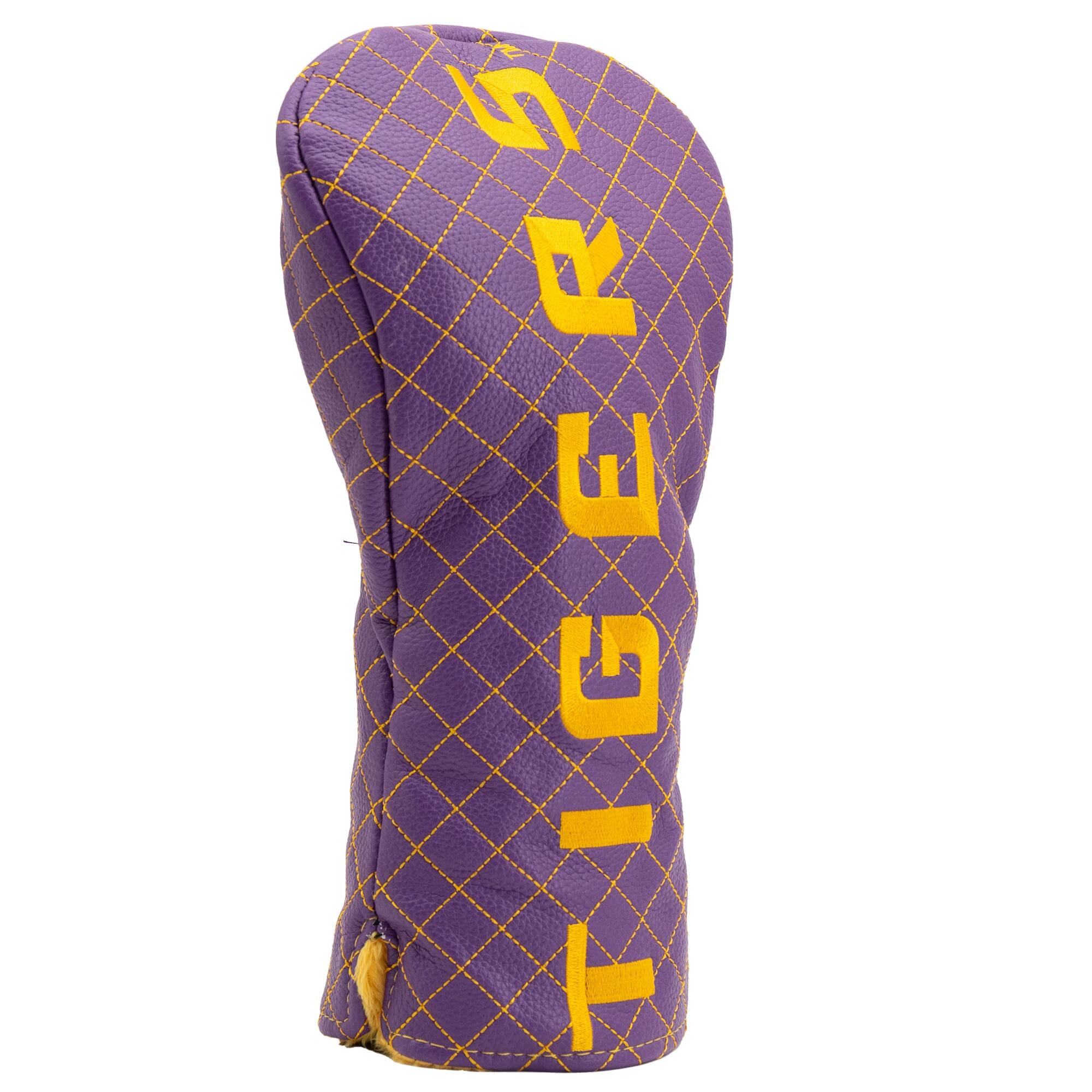 Alt View 2. Team Golf - LSU Tigers Quilted Driver Headcover - Multicolor.
