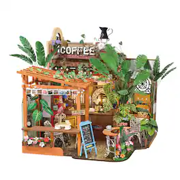 Rolife - DIY Miniature Coffee Shop Kit for Adults-Leafree Café (Master Level) DH201
