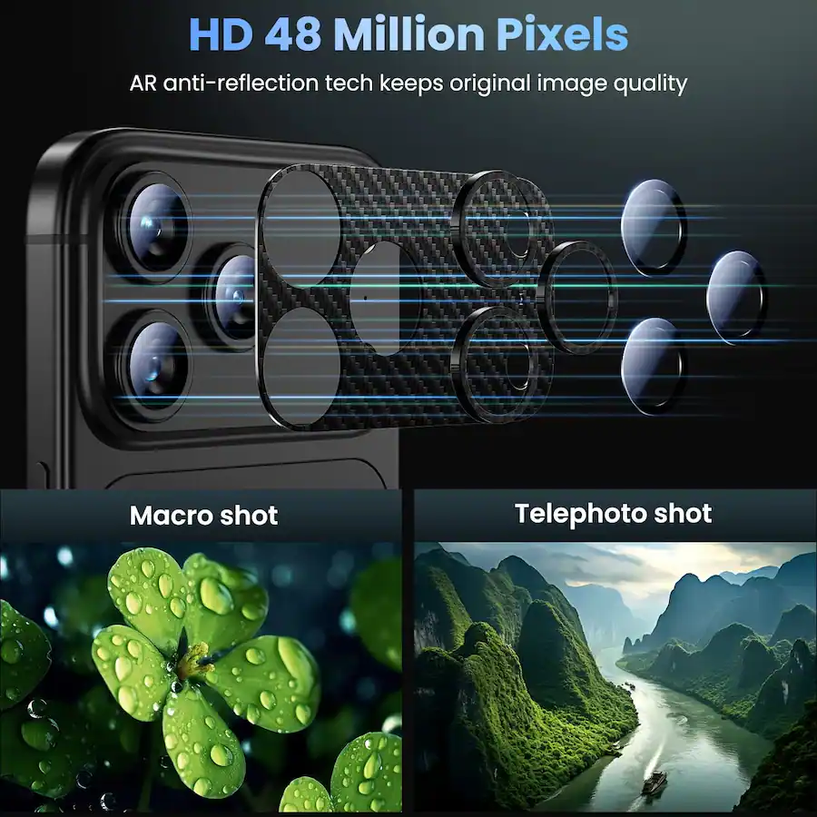Iphone Camera Lin's Dteck 2 Pack Camera Lens Protector for Apple iPhone 18 Pro Max Fiber ...