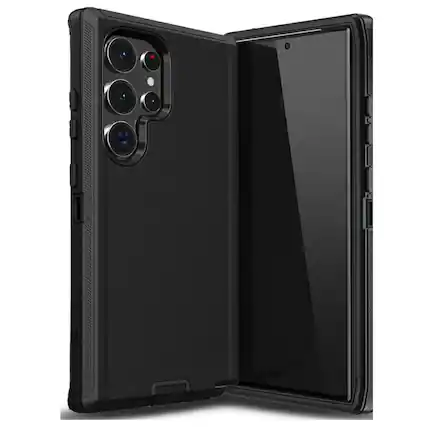 Front. Kitcheniva - Belt Clip Kickstand Phone Case For Samsung Galaxy S20 FE Black - Black.
