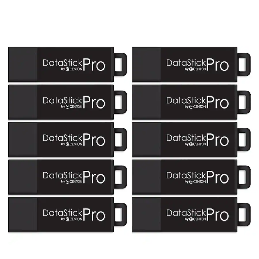 Centon ValuePack USB 3.2 Gen1 Datastick Pro (10 Pack) Black S1-U3P6-32G ...