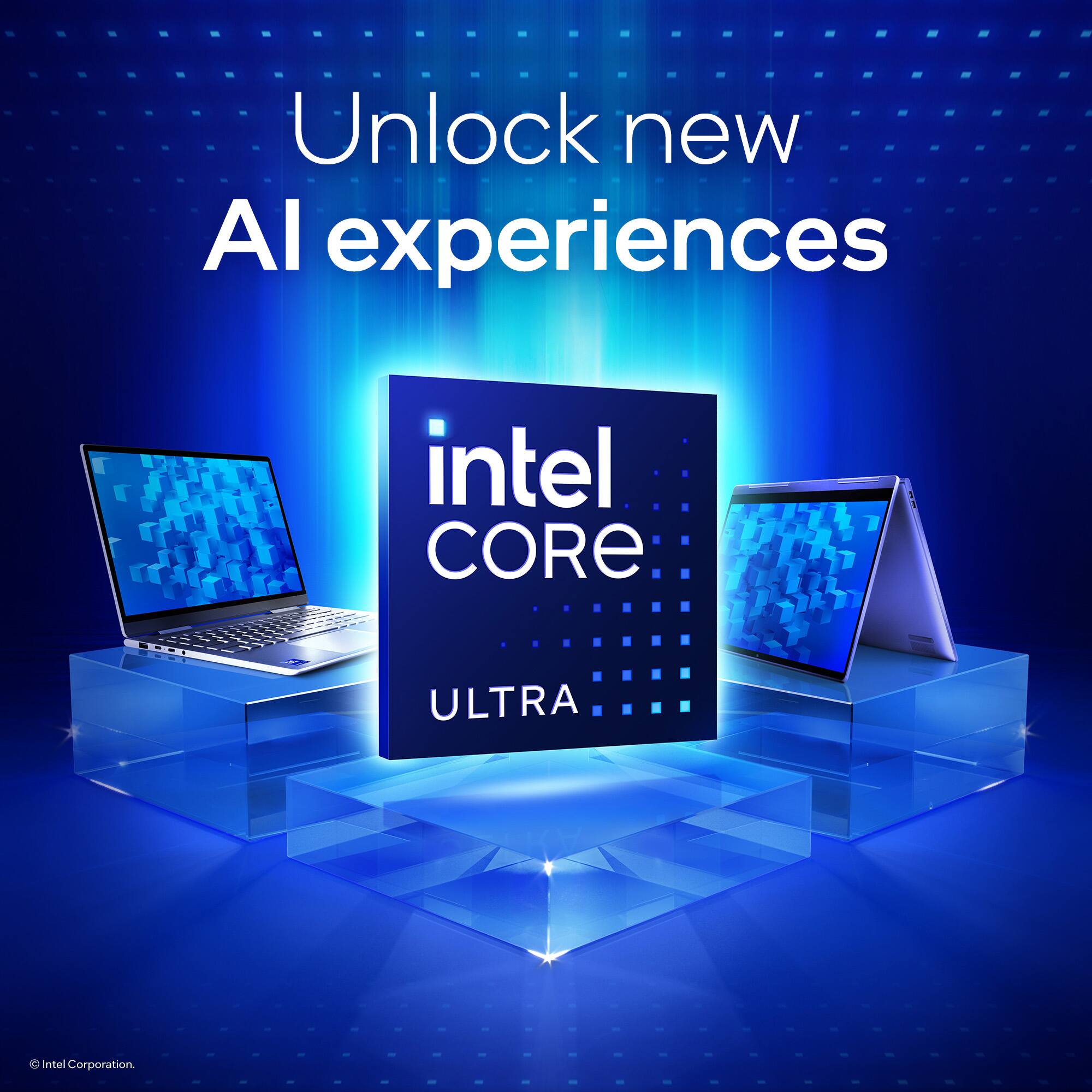 Unlock new AI experiences with Intel Core Ultra.