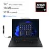 Lenovo - Upgraded - Thinkpad E14 Laptop 14.0 WUXGA Display (Ryzen 7 250, 16GB, 1TB SSD, AMD Radeon 780M, Win 11 Pro) w/USB Hub