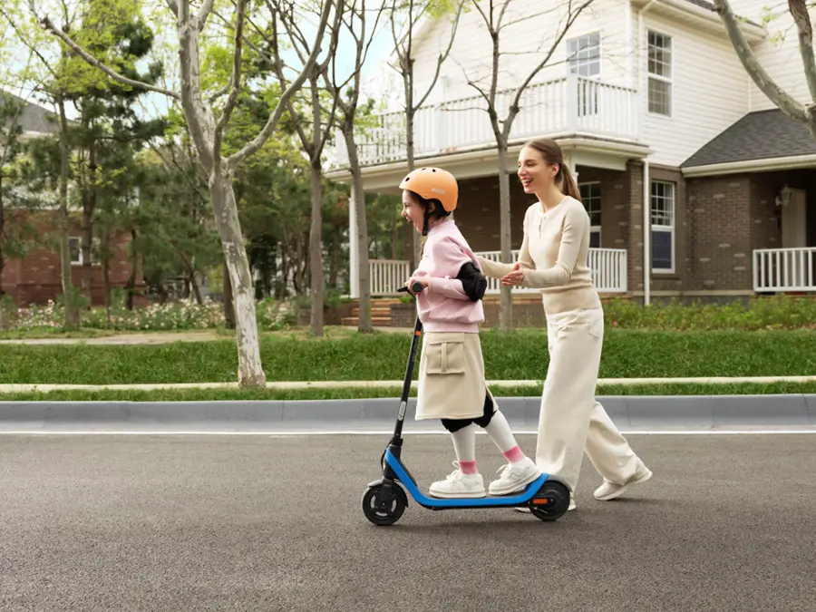 Alt View 17. Segway - C2 Lite Kids Electric Kick Scooter w/5.6 mi Max Operating Range & 9.9 mph Max Speed - Blue.