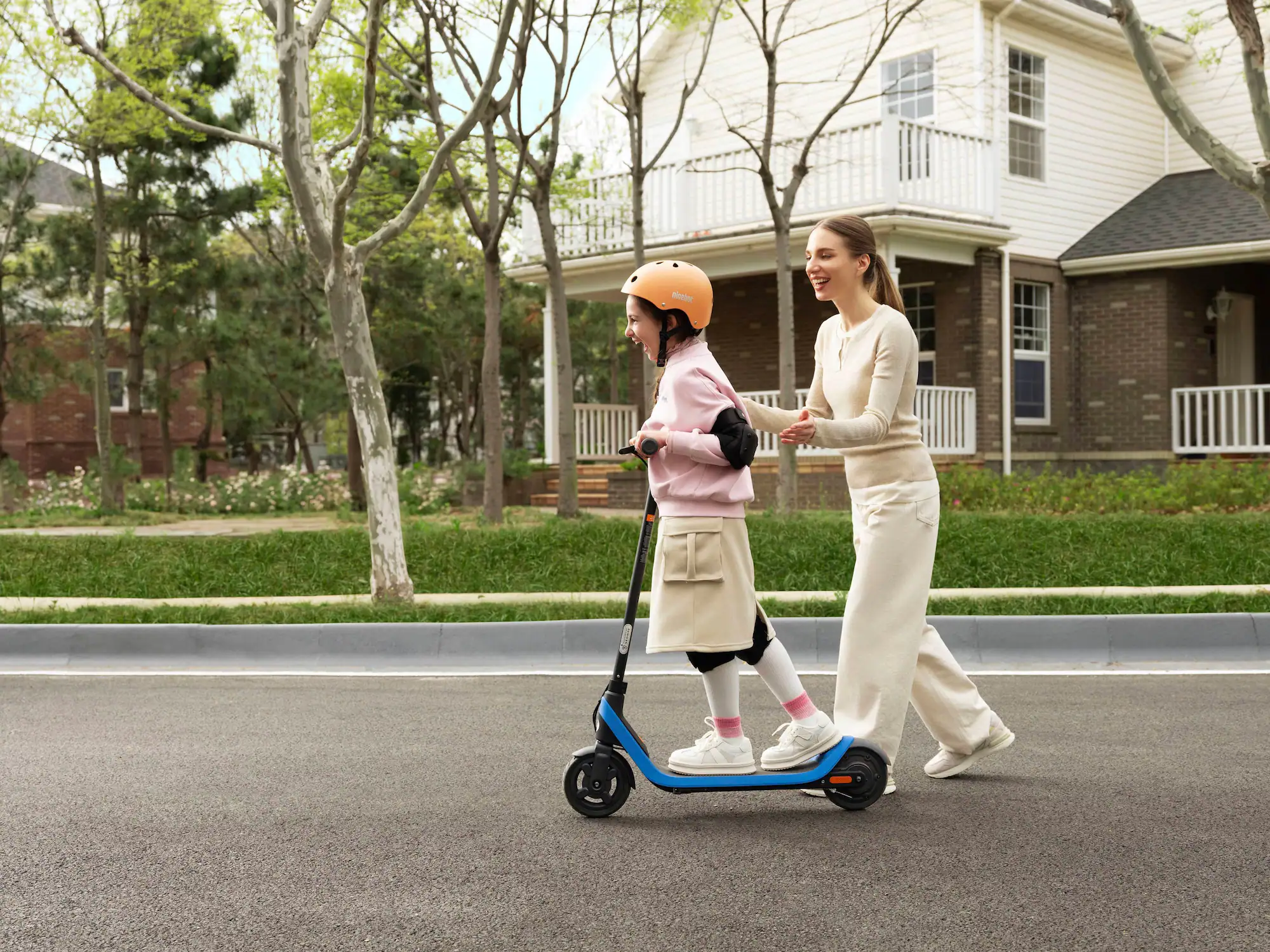 Zoom in on Alt View 17. Segway - C2 Lite Kids Kick Scooter w/5.6 mi Max Operating Range & 9.9 mph Max Speed - Blue.