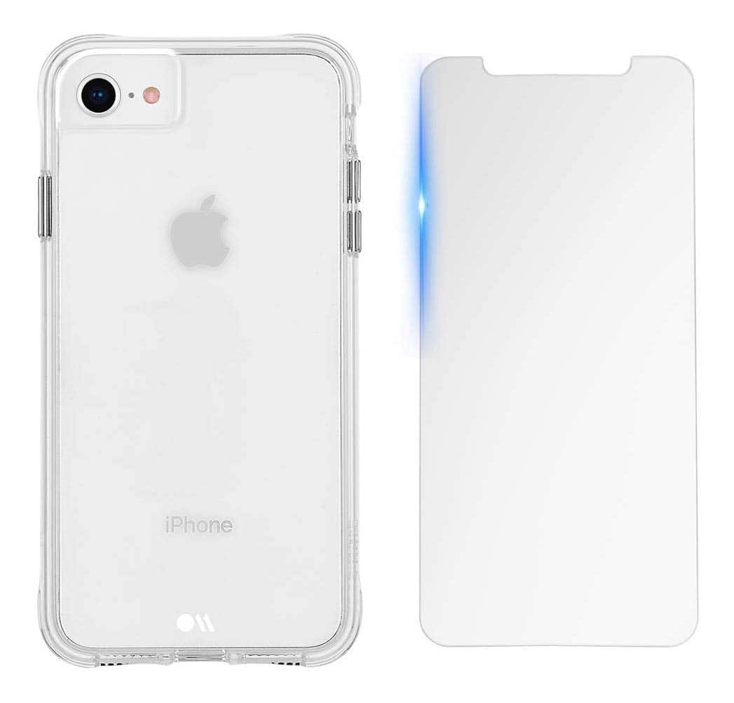 Case-Mate - iPhone 8 Case & Screen Protector - Clear