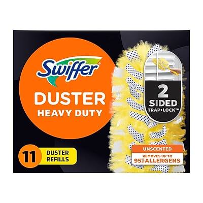 Swiffer Duster Heavy Duty  
2 Sided Trap+Lock  
11 Duster Refills  
Unscented  
Removes up to 95% Allergens