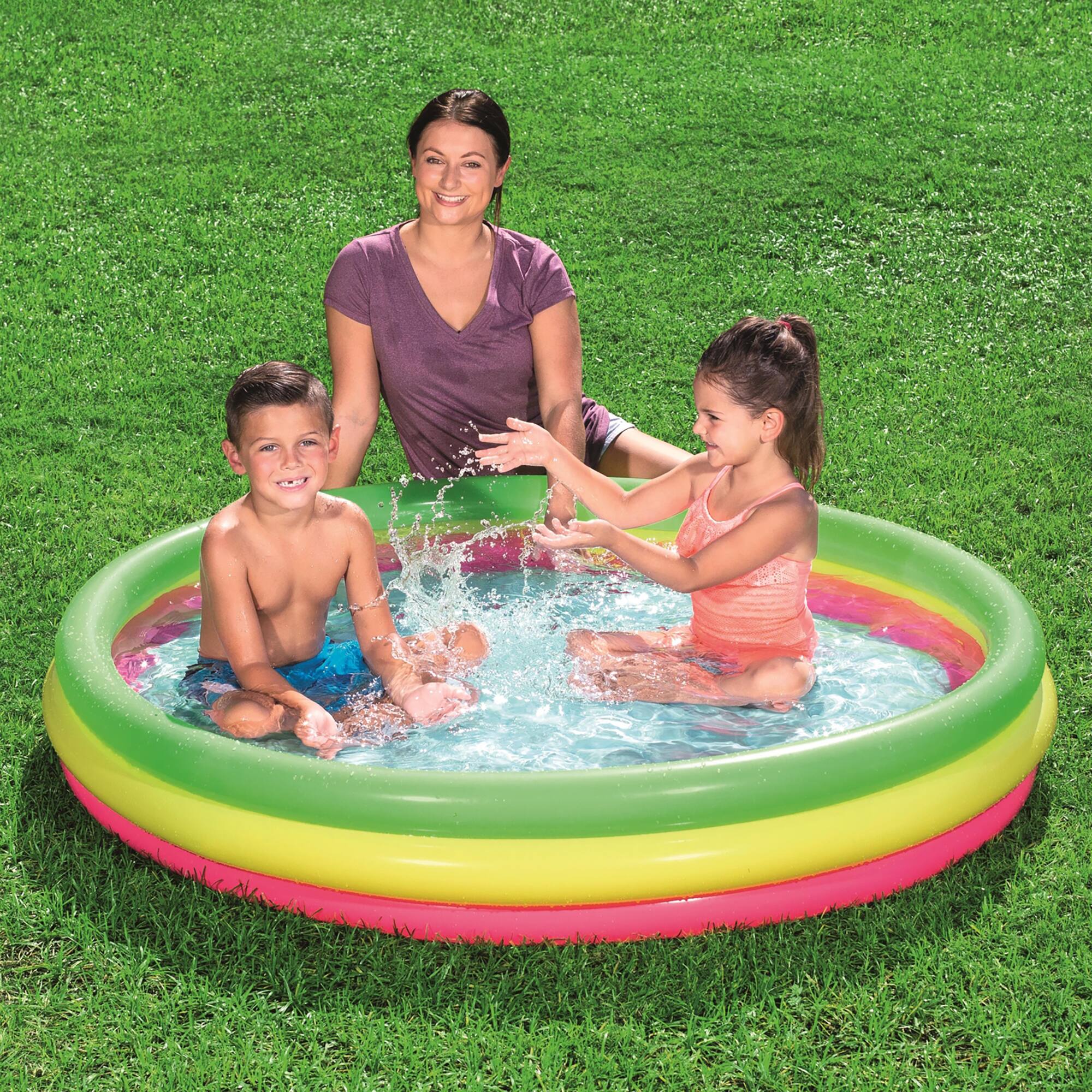 Alt View 8. Bestway - H2OGO! 60" x H12" Summer Set Pool - Multicolored.